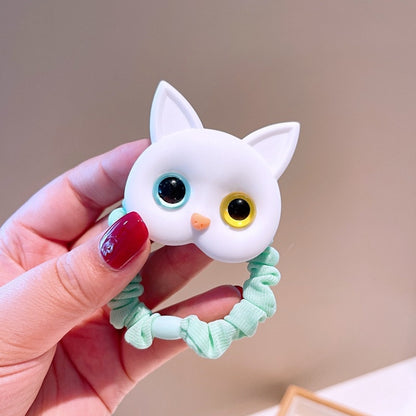 New Women Cute Cat Rubber Bands Elastic Hair Bands Korean Headwear Children For Girls Lovely Hair Accessories Ornaments