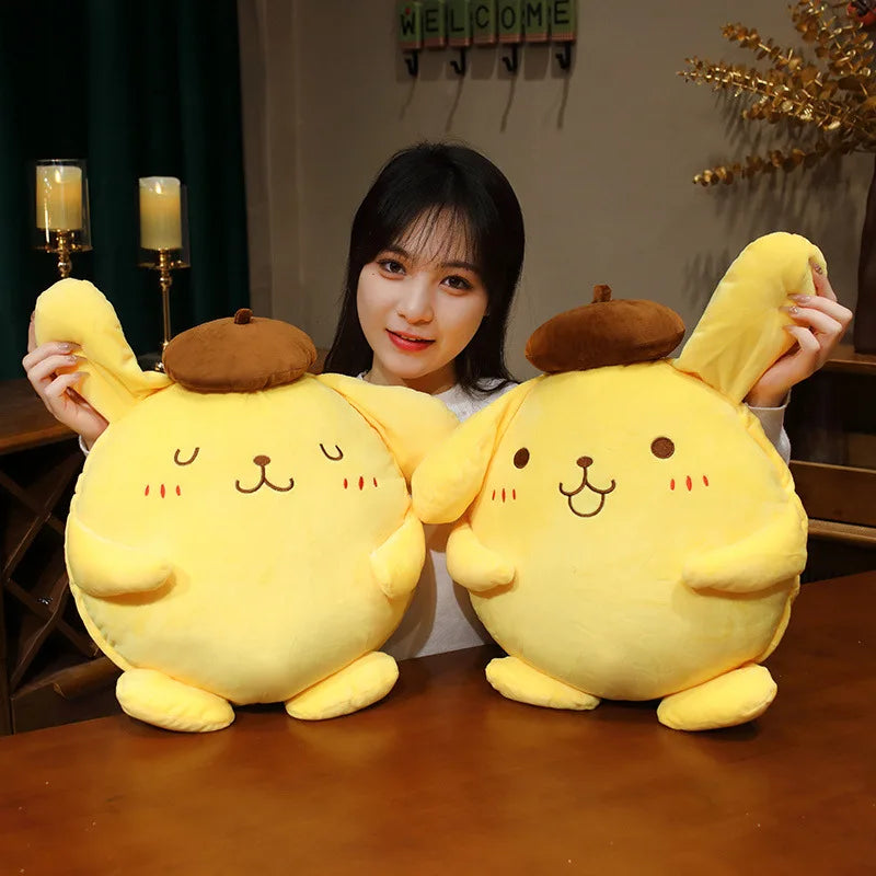 40-50cm Sanrio Pom Pom Purin Stuffed Plush Toys Lovely Pillow Gift Kids Super Soft Pom Pom Purin Plushie Doll Room Decoration