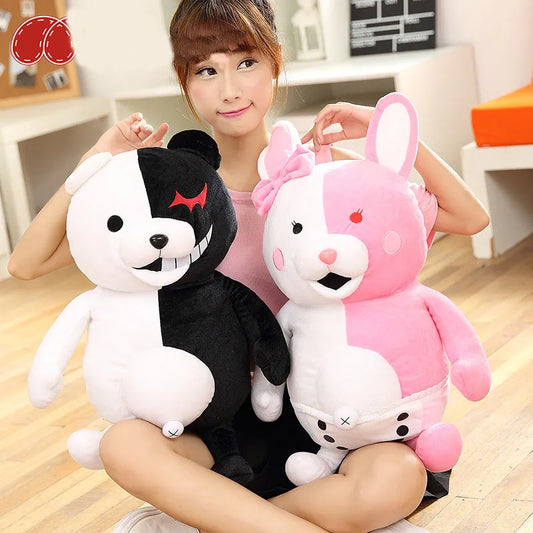 Dangan Ronpa Super Danganronpa 2 Monokuma Black & White Bear Plush Doll Toy Soft Stuffed Animal Dolls Children Christmas Gift