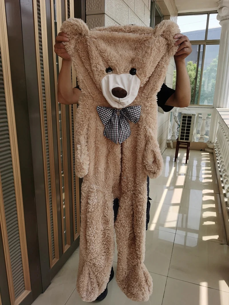 260cm Cheap Giant Unstuffed Empty Teddy Bear Stuffed Animal Skin Coat Soft Big Skin Shell Semi-Finished Plushies Boys Classic Kids Doll Gift