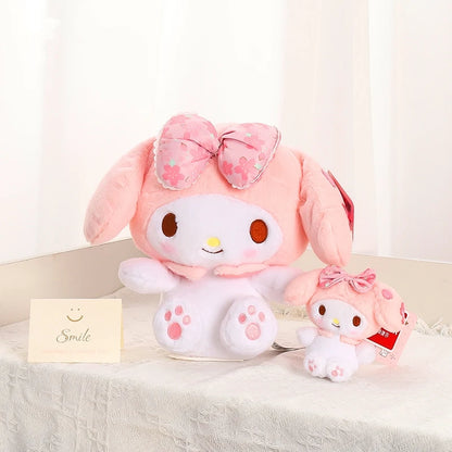 Sanrio Sakura Melody Kuromi Cinnamoroll HelloKitty Plush Toys Pendant Holiday Gift Homdecor Stuffed Dolls Birthday Gift For Kids