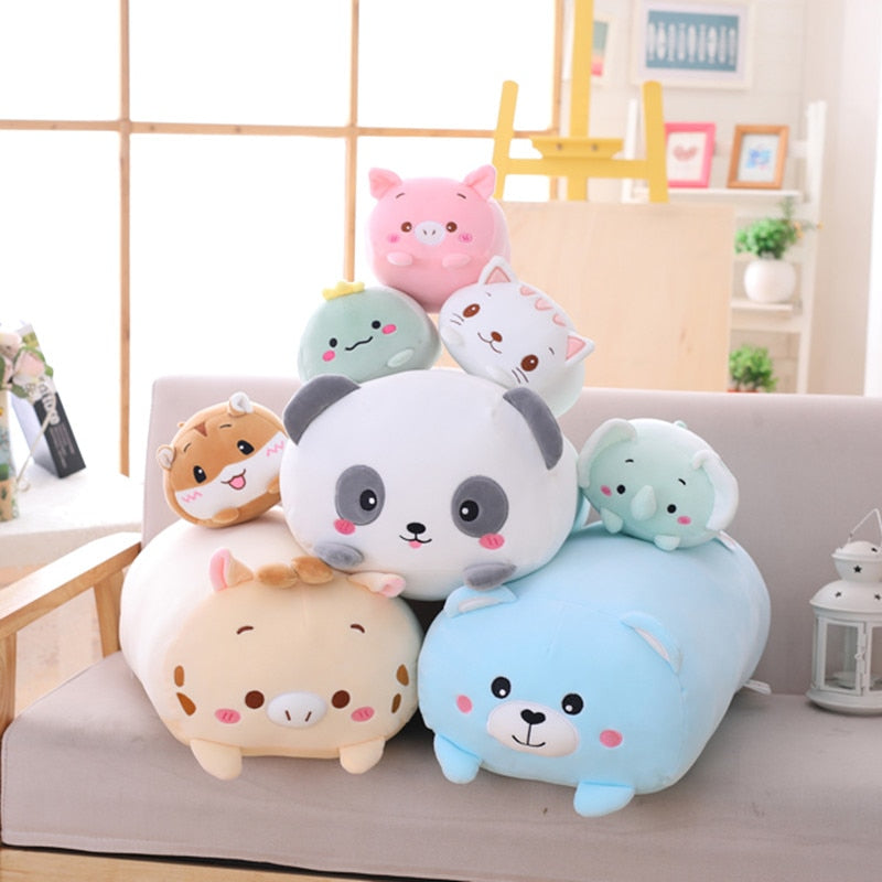 Long Cat Pillow 90cm Soft Stuffed Animal Plushies Sofa Bed Cushion Cute Kawaii Dog Kitty Dinosaur Pig Penguin Frog Unicorn Deer Totoro Bear Plush Kitten Kid Birthday Gift