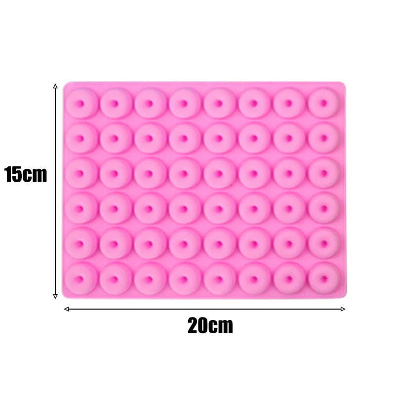 Gummy Bear Mold Silicone Chocolate Mold with Dropper DIY Dinosaur/Bear/Heart and Mini Donuts Valentine's Day Party Baking Mold