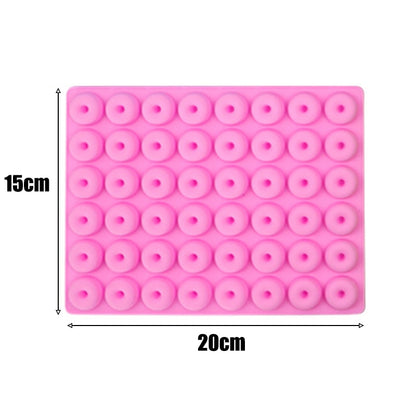 Gummy Bear Mold Silicone Chocolate Mold with Dropper DIY Dinosaur/Bear/Heart and Mini Donuts Valentine's Day Party Baking Mold