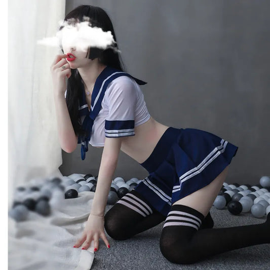 Lingerie Babydoll Role Costume Women's Cosplay Nurse Student Uniform School-Girl Maid Costume Mini Skirt Dress