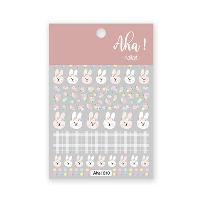 1Sheet Korean White Cloud Blue Nail Art Sticker 3D Star Moon Decal Pure Twilight Self-adhesive Manicure Slider Accessories RE#53