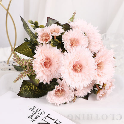 Fake Sunflower Gerbera Artificial Gerbera Wedding Decoration Fake Flower Realistic Plant Home Decoration Shooting Props