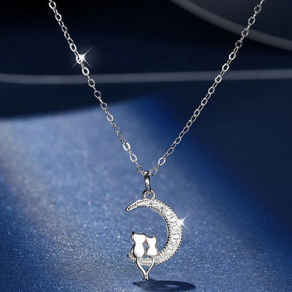 Exquisite Cherry Blossoms Flower Necklace For Women Crystal Zircon Rose Heart Butterfly Clavicle Chain Wedding Romantic Jewelry