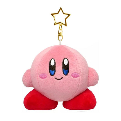 Star Kirby Plush Toys Video Game Cartoon Doll Pendant Kawaii Anime Soft Stuffed Keychain Birthday Gift  For Children Girls