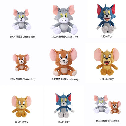 Tom And Jerry Plush Toy Cartoon Movie Figures Cat Mouse Cute Plushies Stuffed Animal Doll Toys For Kids Gift Free Shipping