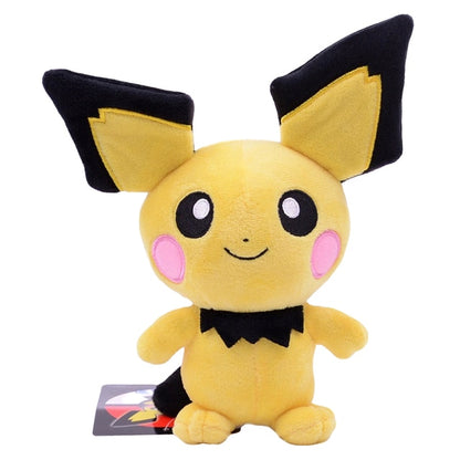 New Pokemon 20-25cm Anime Figure Pikachu Sleeping Cute Scream Plush Dolls Pet Stuffed Model Pendant Toy Children Christmas Gifts