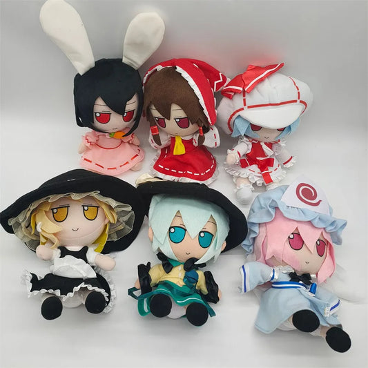 TouHou Project Fumo Plush Toy Sealed Club Lolita Stuffed Doll Plushie Figure Hakurei Reimu Komeiji Koishi Saigyouji Yuyuko Gifts