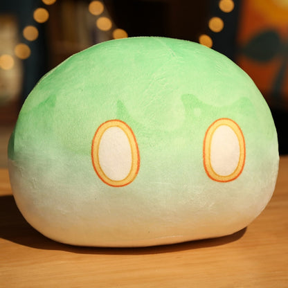 40cm Genshin Slime Pillow Genshin Impact Plush Cushion Cute Anime Game Stuffed Original God Cosplay Fans Peluche for Kid Gift