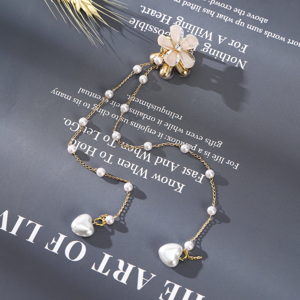 Butterfly Hairpins New Korean Yarn Elegant Metal Tassel Long Hair Clips For Women Hanfu Antique Party Hair Accessories