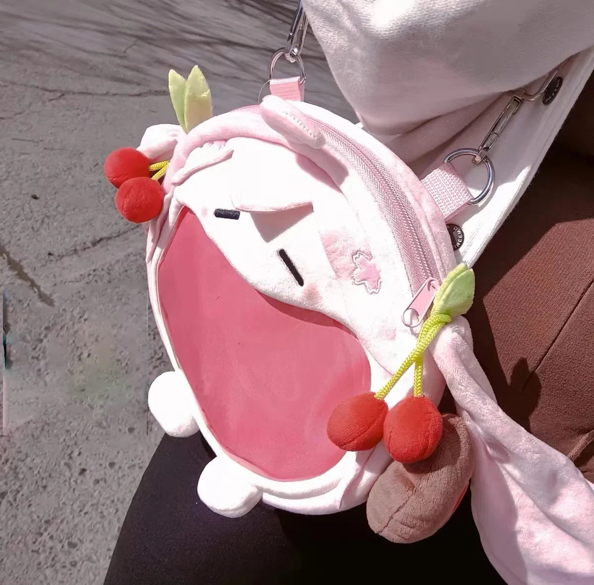 2023 Kawaii Hatsune Miku Cartoon Shoulder Bag Pink Packet Cute Anime Girl Plush Backpack Knapsack Student Bag Kids Gifts Toys