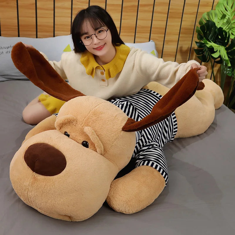 GIANT Dog Stuffed Animal Big Puppy Plush Toy Sleeping Plushies Soft Doll Pillow Buddy Baby Back Home Decor Bed Sofa Cushion Girls Birthday Gift