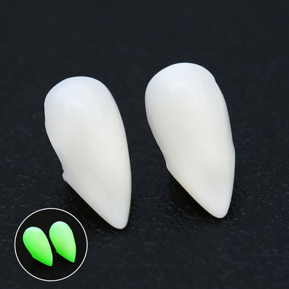 Adult Kids Halloween Vampire False Teeth Horrific Party Costume Transparent Dentures Cosplay Fangs Resin Fangs Free Shipping