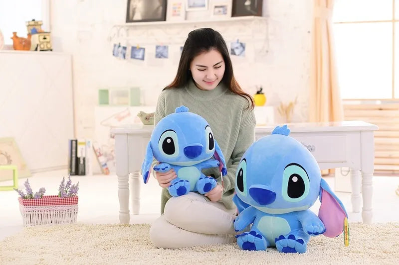 Disney Lilo & Stitch Cartoon Plush Doll Toys Kawaii Stitch Plush Doll Stich Anime Stuffed Toy Kids Birthday Gift 35cm/20cm/8cm