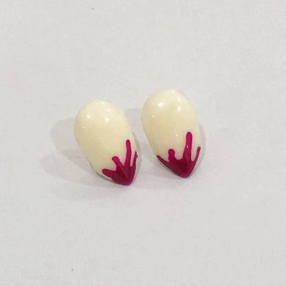 Adult Kids Halloween Vampire False Teeth Horrific Party Costume Transparent Dentures Cosplay Fangs Resin Fangs Free Shipping