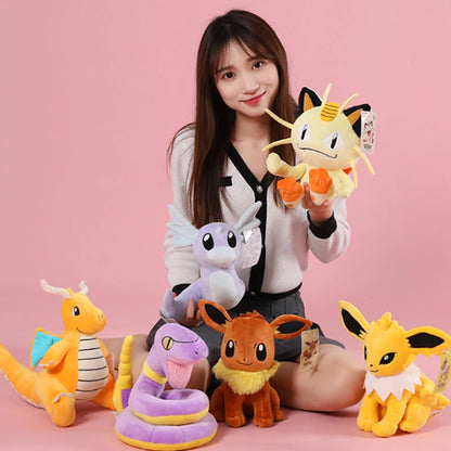 POKEMON Original Plush Toy Gengar Mimikyu Pikachu Charizard Genuine Kawaii Plush Doll Soft Cute Cartoon Piplup Toy for Kids Gift