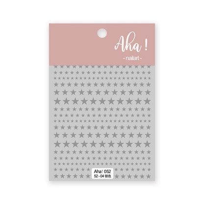 1Sheet Korean White Cloud Blue Nail Art Sticker 3D Star Moon Decal Pure Twilight Self-adhesive Manicure Slider Accessories RE#53