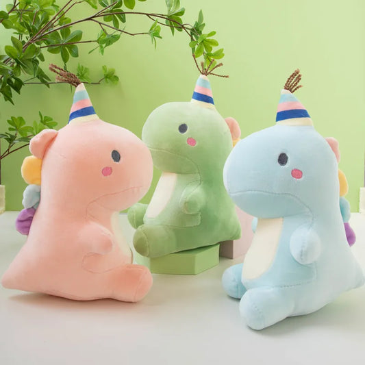 Kawaii Unicorn Dinosaur Plush Toy Cute Dragon Plushies Stuffed Animals Candy Dinosaur Doll Soft Peluche Kids Birthday Gift