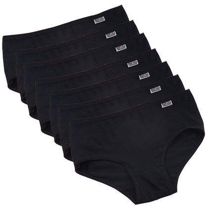Cotton Panties for Women Underwear Plus Size Brief Girls Lingerie Solid Color Panties Female Seamless Underpant Ladies 7Pcs