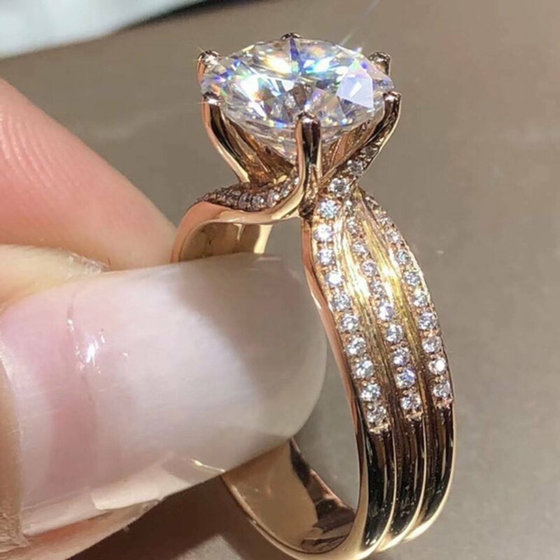 Luxury women's fashion accessories beauty birthday party elegant bride engagement gift girlfriend exquisite commitment ring