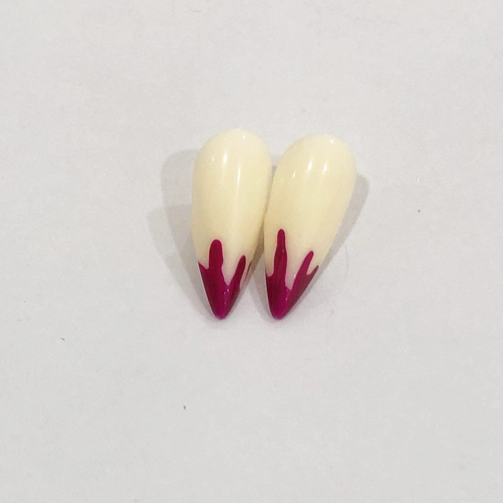 Adult Kids Halloween Vampire False Teeth Horrific Party Costume Transparent Dentures Cosplay Fangs Resin Fangs Free Shipping