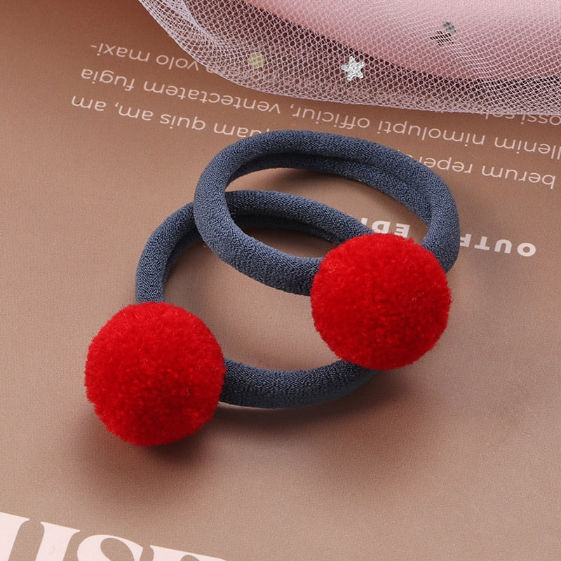 2Pcs New Cartoon Animals Hair bands Girls Nylon Elastic Rubber Band Hair Ring Headbands Cute Kids Headwear Hair accessories Gift