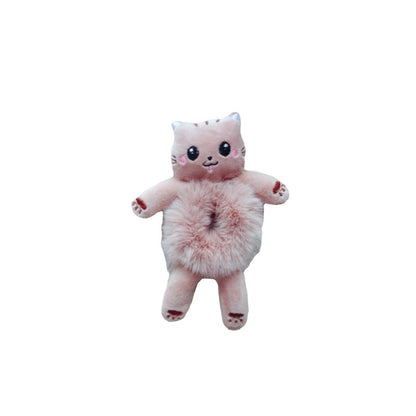 New Korean Cute Net Red Super Cute Girl Cartoon Doll Head Rope Female Hair Rope Three-dimensional Animal Hair Circle
