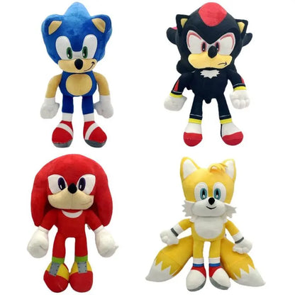 20-45Cm Super Sonic Hedgehog Backpack Cartoon Knuckles Bag Metalsonic Soft Plush Doll Shadow Schoolbag Silver Tails Plushie Toys