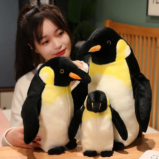 Realistic Penguin Plush Toy Soft Plushie Stuffed Animal Antarctic Penguin Cute Doll Pillow Room Decoration Kids Birthday Gifts