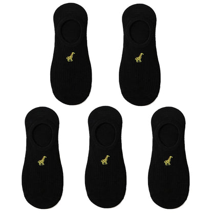 5 pairs of 10 pieces Spring fashion socks Women cartoon animal embroidery cotton Women's socks Casual sports funny ankle socks