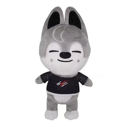 Skzoo Plush Toys 20cm Stray Kids Plush Wolf Chan Cartoon Stuffed Animal Plushies Doll Kawaii Companion for Kids Adults Fans Gift