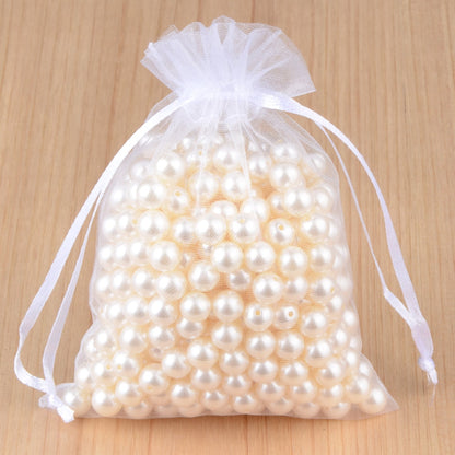 100pcs 24 Colors Jewelry Packaging Bag 5*7 7*9 9*12 10*15cm Organza Bags Gift Storage Wedding Drawstring Pouches Wholesales