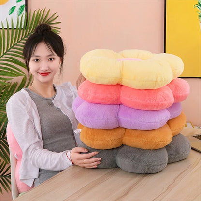 Cushion Flower Circular Shape Cloth With Soft Nap Office Classroom Chair Cushion Couch Pillow Bedroom Floor Winter Thick