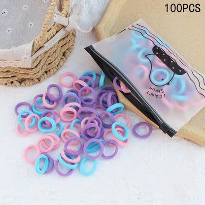 20/50Pcs/Set Girls Colorful Nylon Small Elastic Hair Bands Kids Cute Bow Hair Bands Ponytail Holder Headband Hair Accessories