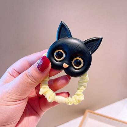 New Women Cute Cat Rubber Bands Elastic Hair Bands Korean Headwear Children For Girls Lovely Hair Accessories Ornaments