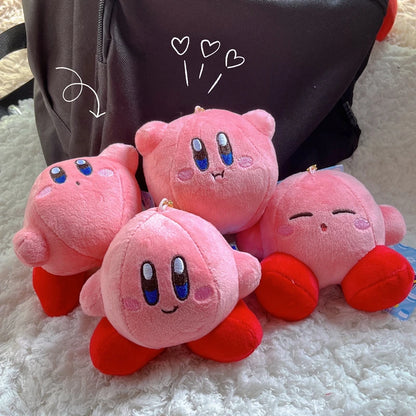 Fashion Star Kirby Plush Toys Keychain Chilkdren Toy Cute Pink Kirby Keychain Car Pendant Key Chain Woemen Keychains Toys Gifts