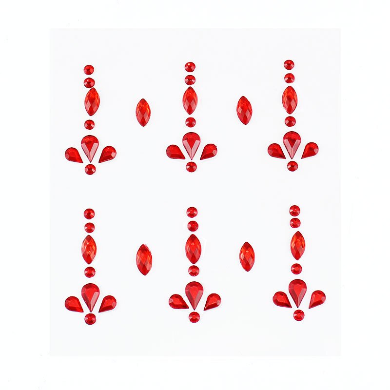 Disposable Tattoo Stickers 3D Face Jewelry Crystal Diamond DIY Eyes Face Body Rhinestones Waterproof Makeup Art Party Decoration