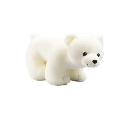 25cm Lovely White and Brown Polar Bear Plush Toys Cute Soft Stuffed Animal Plush Bear Dolls Kids Birthday Gift