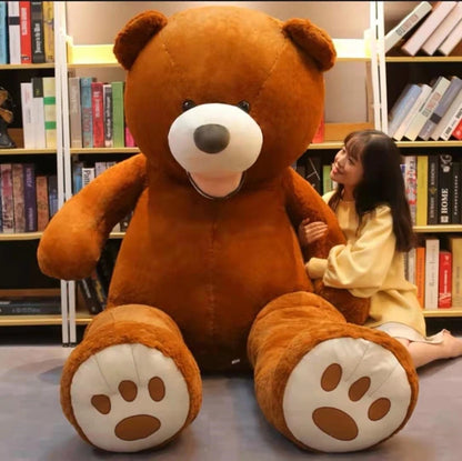 100-260cm Cheap Giant Unstuffed Empty Teddy Bear Stuffed Animal Plushies Skin Coat Soft Big Skin Shell Semi-Finished Plush Boys Classic Kids Doll Gift