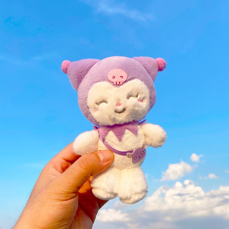 16cm Sanrio Pochacco Plush Stuffed Animal Children Toy Plushies Sweater Dolls Kawaii Key Chains Girls School Bag Pendant Pendant Birthday Gift