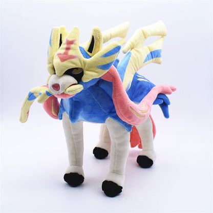 Zacian Plush Toy & Zamazenta Authentic Pokémon Plushies: Limited Edition Video Game Stuffed Animal Toy Stuffie