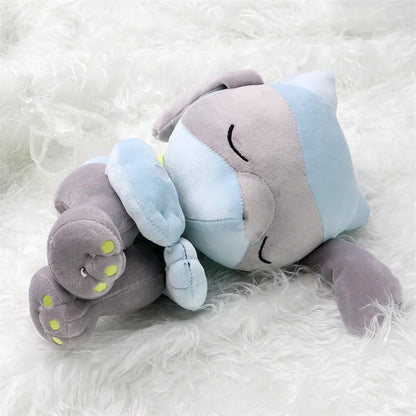 Pokemon Sleeping Cubone Chikorita Slowpoke Lucario Galarian Ponyta Soft Plush Toy Cute Sleep Eevee Charmander Peluche Doll