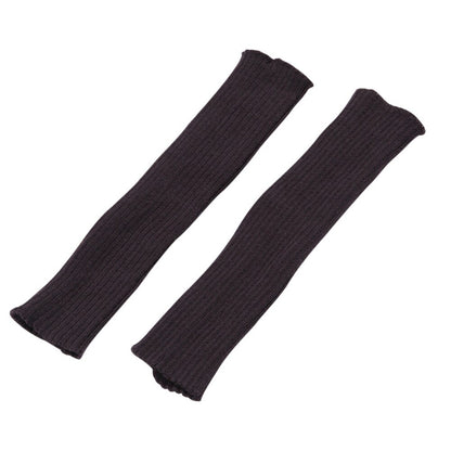 Japanese Lolita White Black Leggings Leg Warmers Women Girls Kawaii Knitted Socks Boot Cuffs Warm Foot Cover