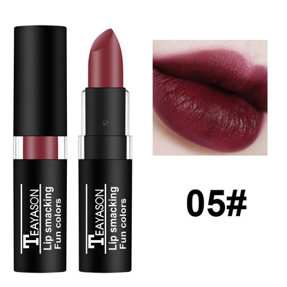 Hot Sale Waterproof Velvet Matte Black White Lipstick Lasting Pigment Green Purple Lipstick Christmas Halloween Party Lip Makeup