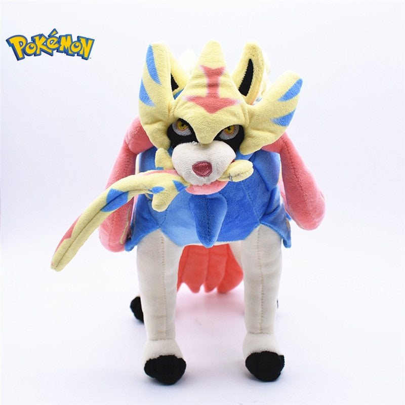 Zacian Plush Toy & Zamazenta Authentic Pokémon Plushies: Limited Edition Video Game Stuffed Animal Toy Stuffie