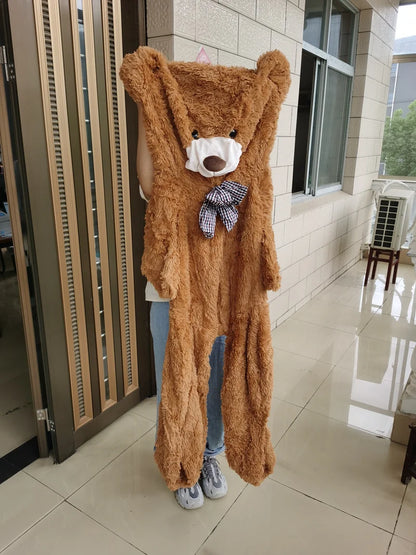 260cm Cheap Giant Unstuffed Empty Teddy Bear Stuffed Animal Skin Coat Soft Big Skin Shell Semi-Finished Plushies Boys Classic Kids Doll Gift